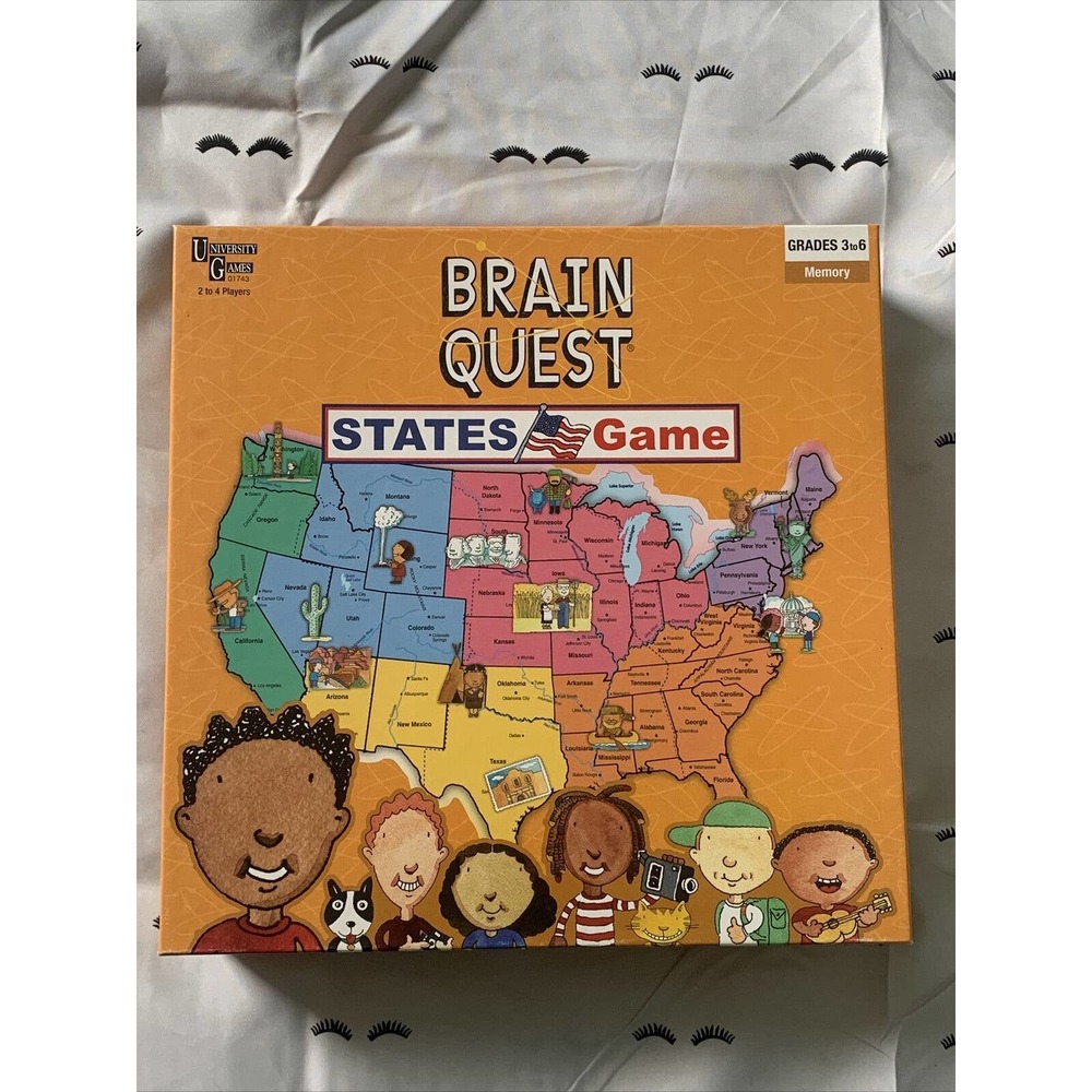 2013 Brain Quest United States Geography Card Trivia Game Grade 3-6 99% COMPLETE